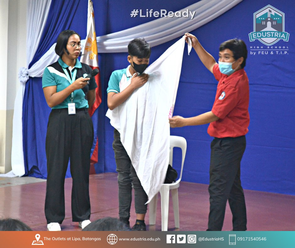 EdustriaHS's tweet photo. Empowering our students and staff with life-saving skills!  We were delighted to have Mr. Erwin Z. Dacillo from the Philippine Red Cross-Lipa Branch  to provide first aid training to our Edustria High School community. 
#FirstAidTraining
#LifeReady
#EdustriaHighSchool https://t.co/a421OBXuUL