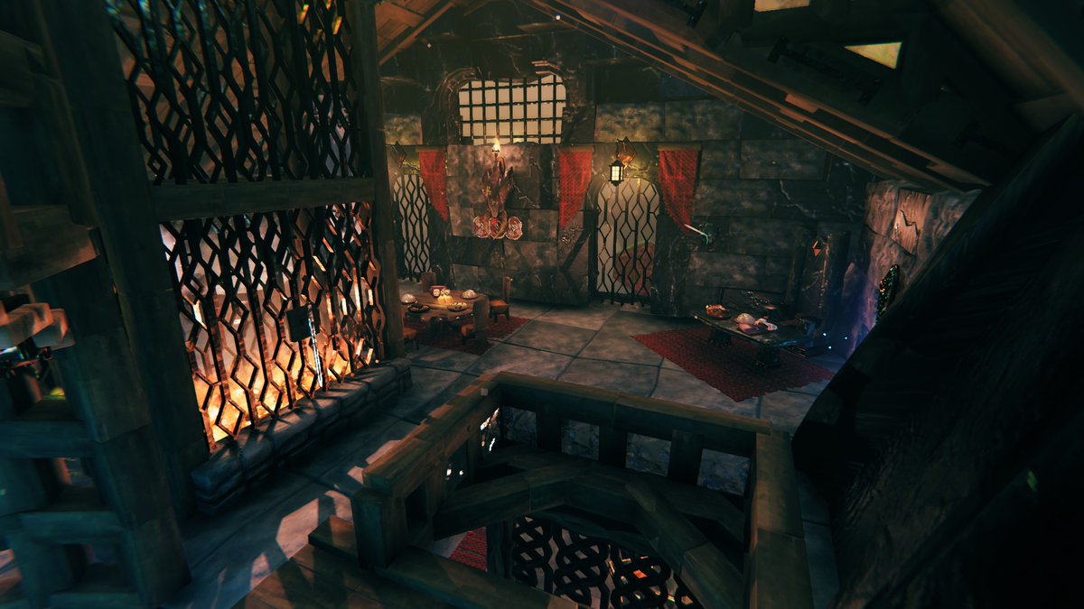 SgtDeadRed's tweet photo. Follow up interior pic's of the Mistlands build. @Valheimgame #valheim #valheimScreenshot https://t.co/xyJoXvjHCd