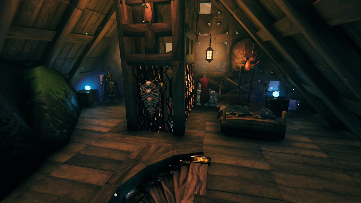 SgtDeadRed's tweet photo. Follow up interior pic's of the Mistlands build. @Valheimgame #valheim #valheimScreenshot https://t.co/xyJoXvjHCd