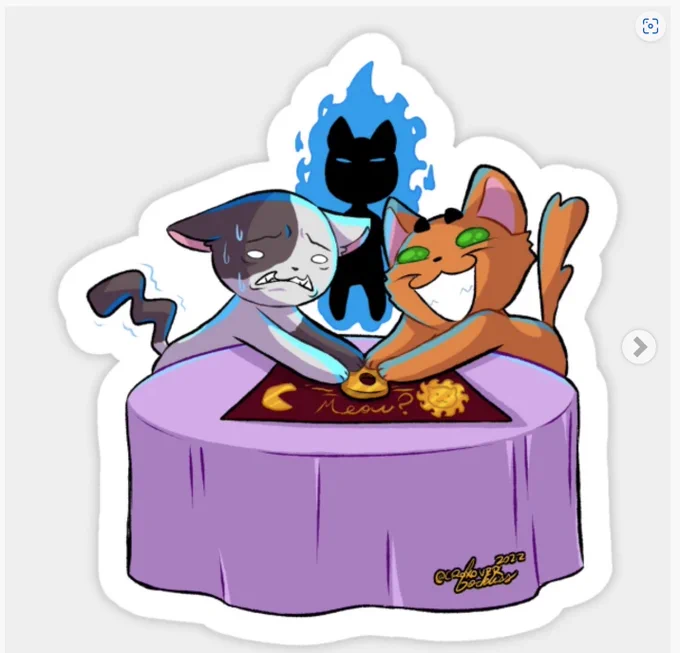 Ouija cats is a design I made a while ago and you can get stickers and shirts from my teepublic! 