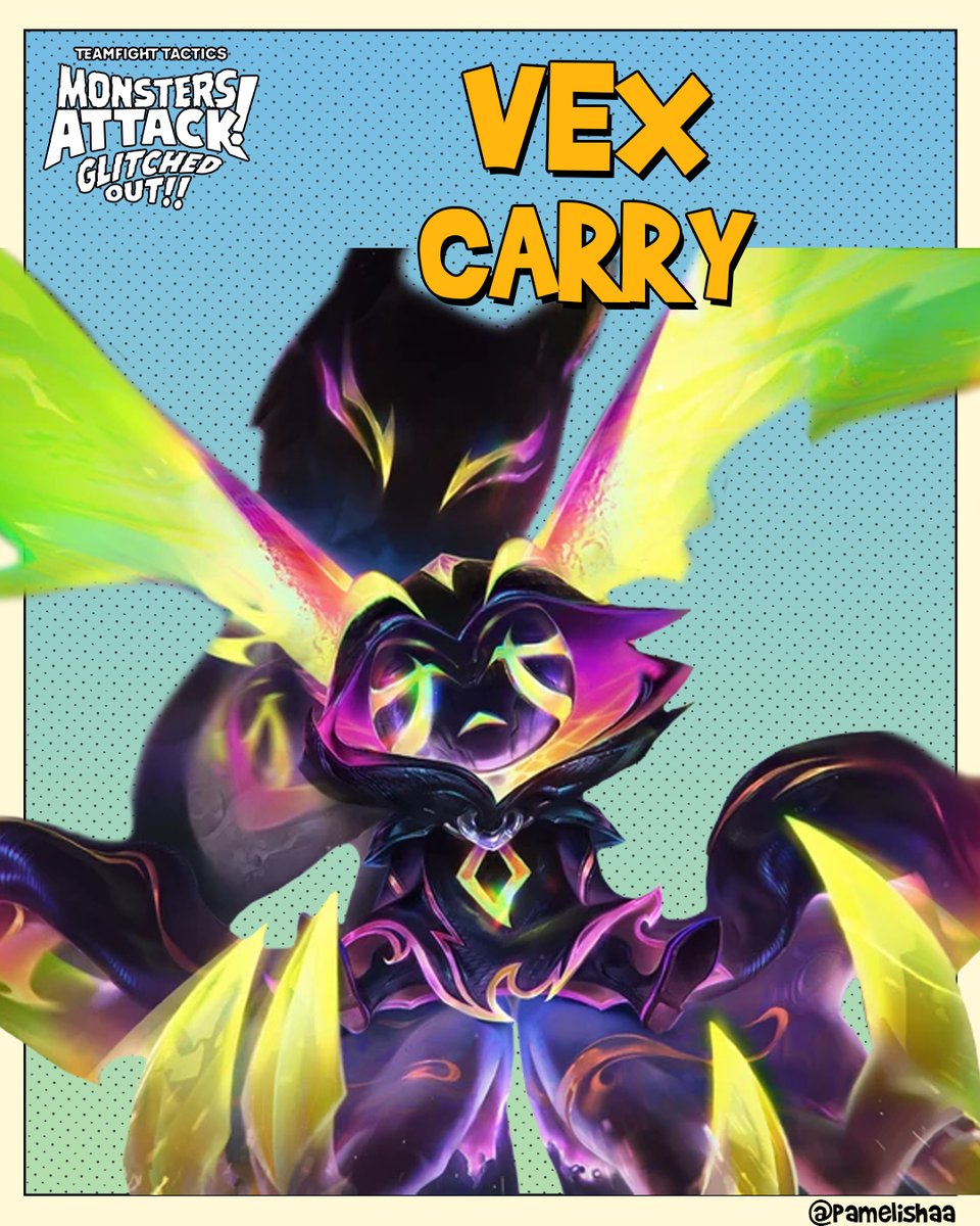 pamelishaa's tweet photo. ¡Tenemos nuevo vídeo en el canal!
Set 8.5: ¡Error en el Sistema! Vex Carry🖤
❤️🔄¡RT y FAV ayudan mucho!🔄❤️
▶️https://t.co/U7ux3EPcEo
@TFTlatamCM #TeamfightTactics #MonstersAttack https://t.co/SMLuZIu7pl