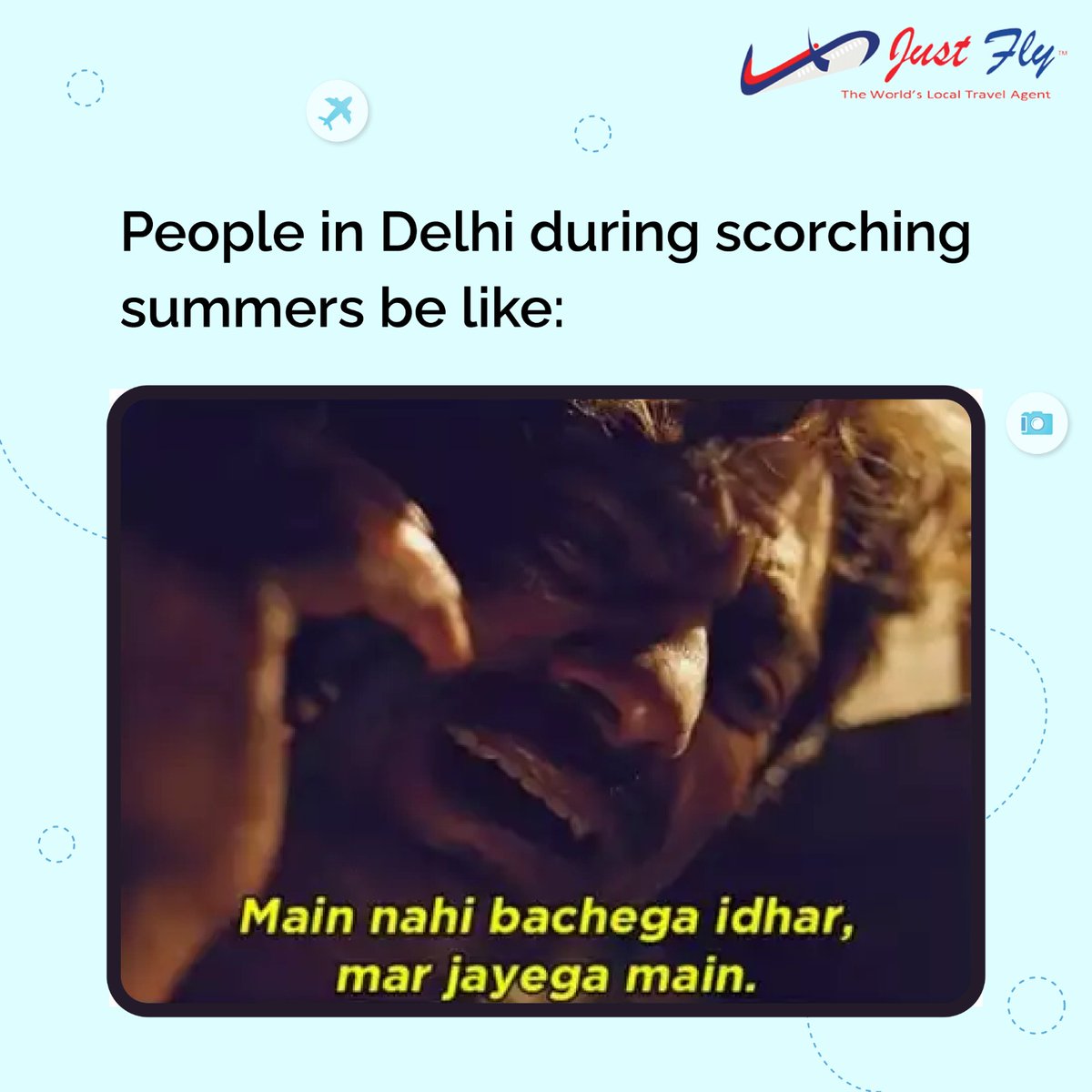 JustFlyWorld's tweet image. Preparing for Delhi&apos;s heat like a champ!

How do you plan to survive the scorching Delhi summers? Share your tips with us in the comments below!

#delhi #humourpost #funnymemedaily #funnypostdaily #justfly