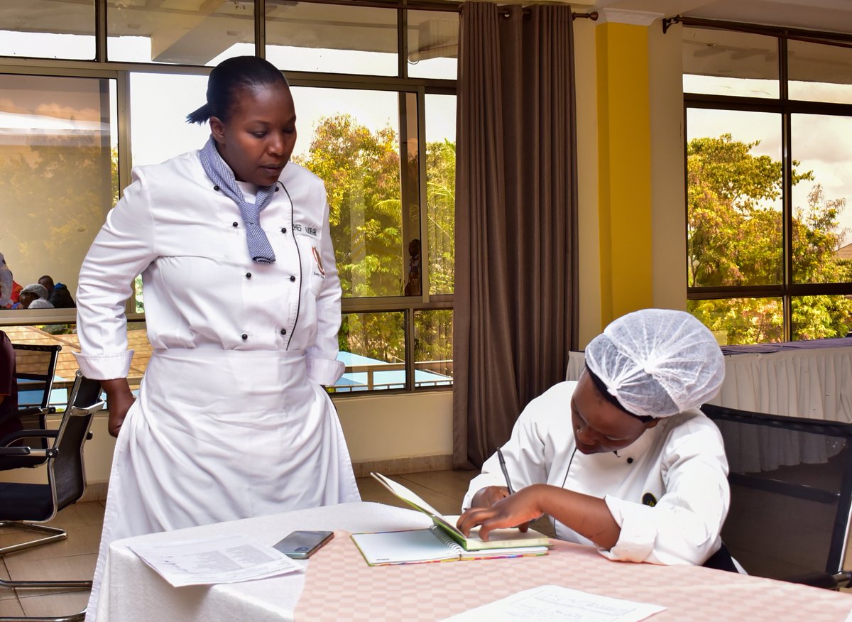 KenyaUtalii's tweet image. It is our hope that the knowledge &amp;amp; skills that the participants have acquired throughout the two weeks of intensive training will positively manifest in improved output at their respective workplaces. 

#KenyaUtalii #utaliicollege #refreshercourses #hospitalitycareers