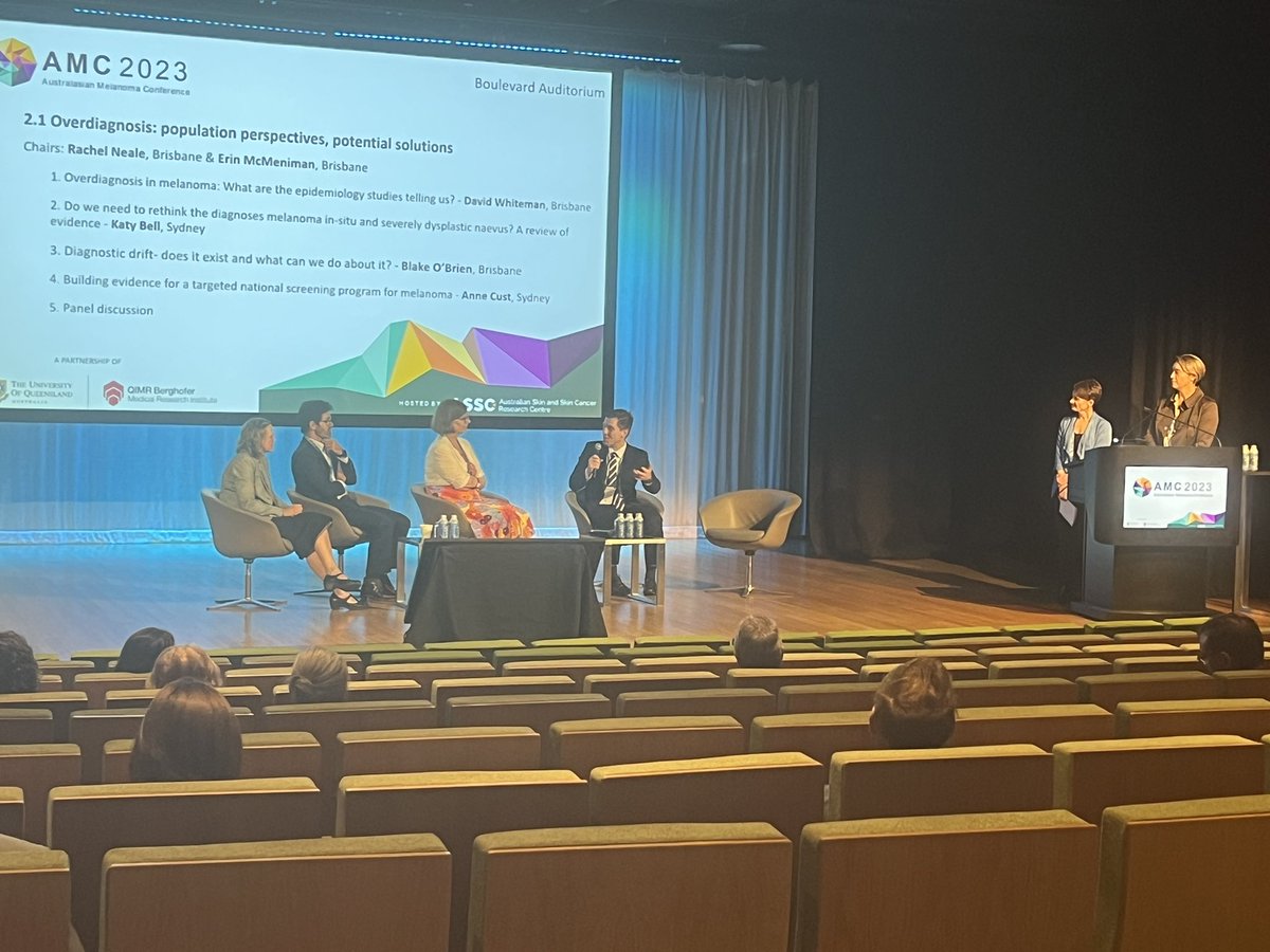 Interesting panel discussion at #AMC2023 on whether some insitu #melanomas should have a name change and/or not be called #melanoma or #cancer at all @ProfRScolyerMIA confirmed this is being considered at a global level.