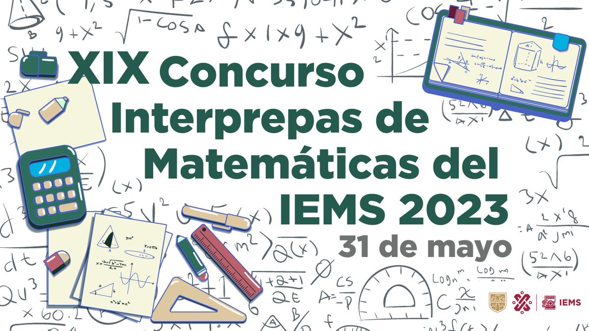 IEMS_CDMX's tweet photo. Convocamos a los estudiantes del IEMS a participar en el XIX Concurso Interprepas de Matemáticas del IEMS 2023.

Consulta la convocatoria aquí: https://t.co/I2tiJjvqqy

Realiza tu registro aquí: https://t.co/WNphKcezHG

¡Participa! https://t.co/K3Aft2ELXq
