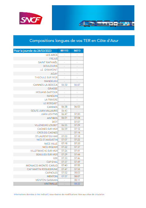 Transports_zou's tweet photo. [#CompoTER 🚉 ]

👉🏼 Voici vos #SNCFTERSUD en composition longue sur la #CotedAzur ce matin. https://t.co/XawrDPhYvv