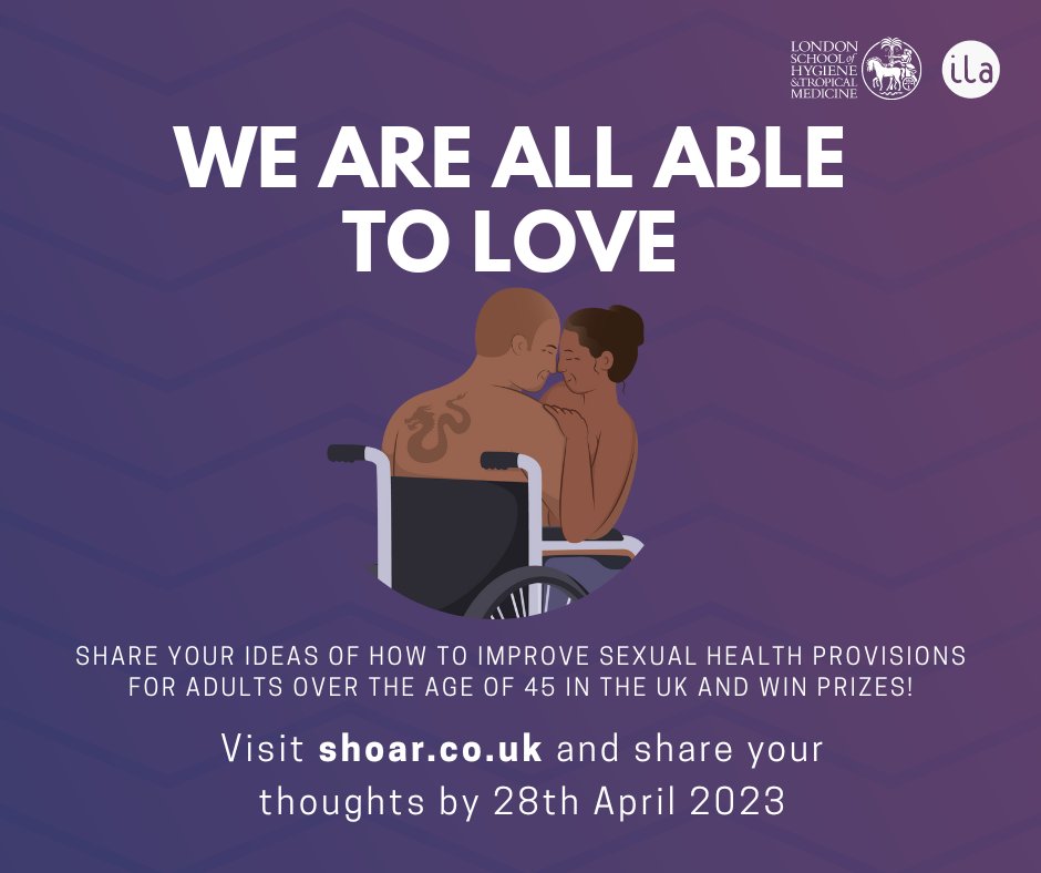 Dan Wu (@dan_wu_sesh) on Twitter photo Online launching coming soon at 2pm UK today (Friday 24th March). Free to join at Zoom: zoom.us/j/94812872129
Brought to you by <a href="/shoar_uk/">Sexual Health in Older Adults Research (SHOAR)</a>, a collaborative initiative between the LSHTM team and ILA <a href="/ILATracey/">Tracey Jannaway</a> Online launching coming soon at 2pm UK today (Friday 24th March). Free to join at Zoom: zoom.us/j/94812872129
Brought to you by <a href="/shoar_uk/">Sexual Health in Older Adults Research (SHOAR)</a>, a collaborative initiative between the LSHTM team and ILA <a href="/ILATracey/">Tracey Jannaway</a>