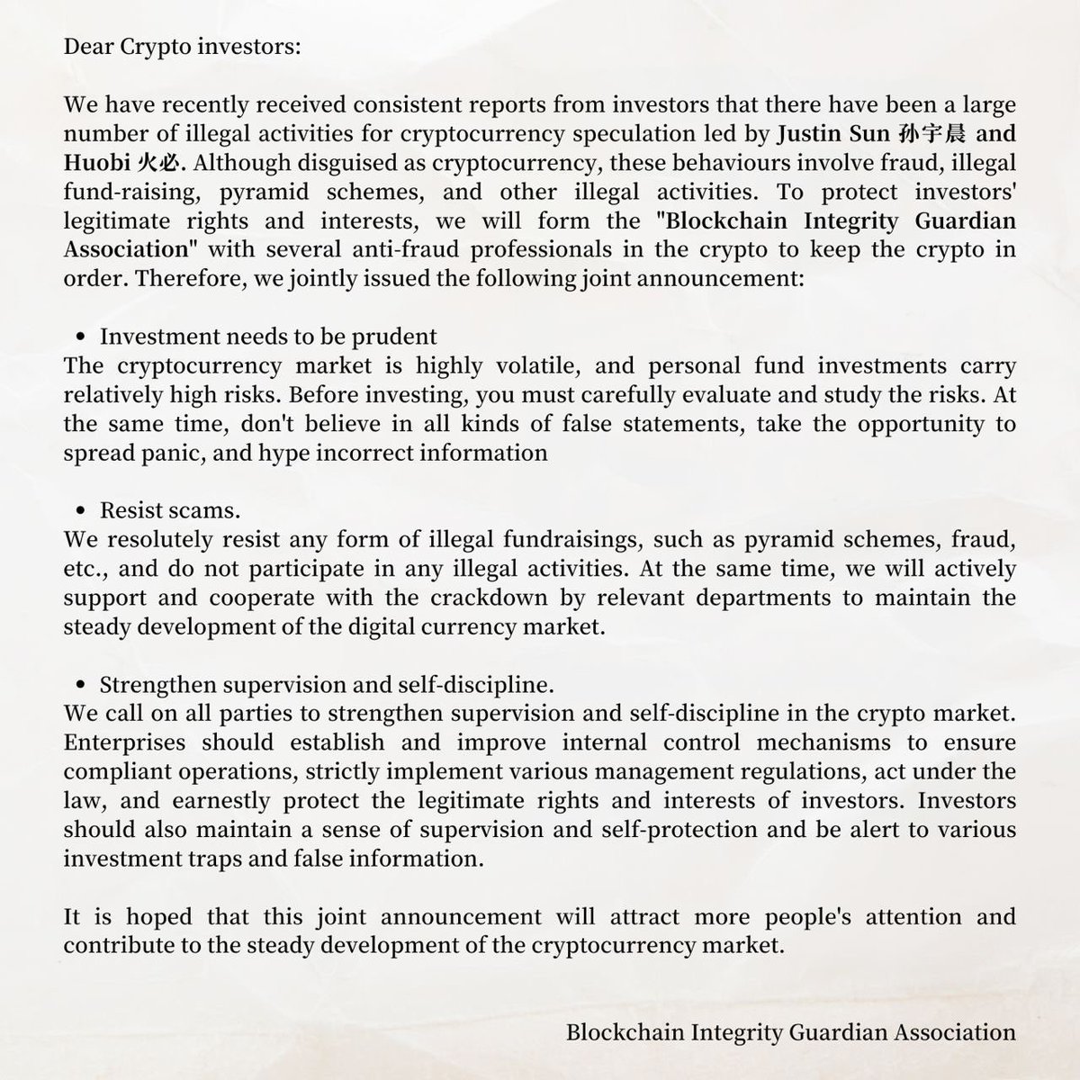 About a week ago, our team first leaked about Sun being revoked from his Grenada diplomatic status.

The SEC officially sued Justin Sun yesterday.🚀

If U resist scams and agreed with us ,you can retweet this and we will send you USDT ERC20 between 5-10 USDT.

F**K Tron and Huobi