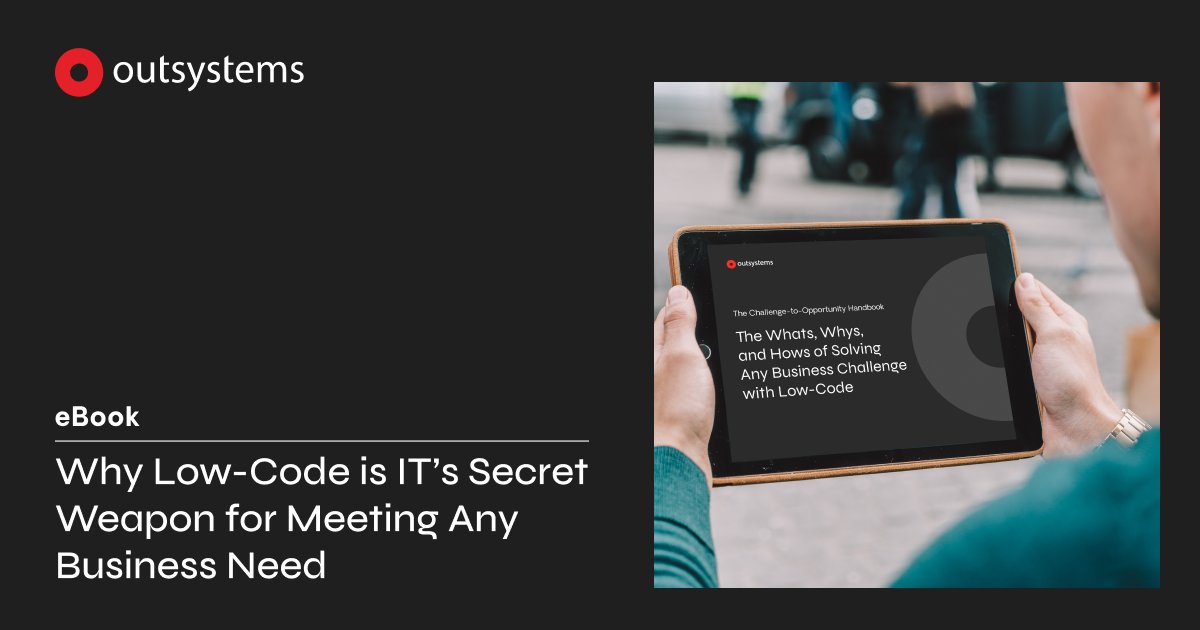 manishcse95's tweet image. Limited resources are holding #IT teams back from delivering business-critical solutions fast. #OutSystems new eBook shares how leading businesses are overcoming complex challenges with high-performance #lowcode: outs.so/3841C2

#OutSystemsPartner