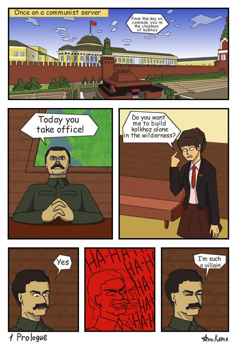 AnnK2013's tweet photo. #Minecraft #comics #fanart #Kremlin #commies #ArtistOnTwitter #digitalart https://t.co/5vEj8xrsOq