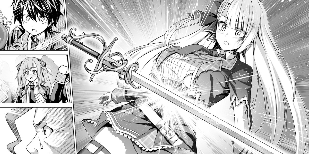 3月31日までコミックウォーカーさんでせまつか漫画版が2巻位まで無料で読めるみたいです!!
まだ読まれた事が無い方は、これを機会に是非読んでみてください!!
https://t.co/T161rejy9P
#聖剣学院 #せまつか 