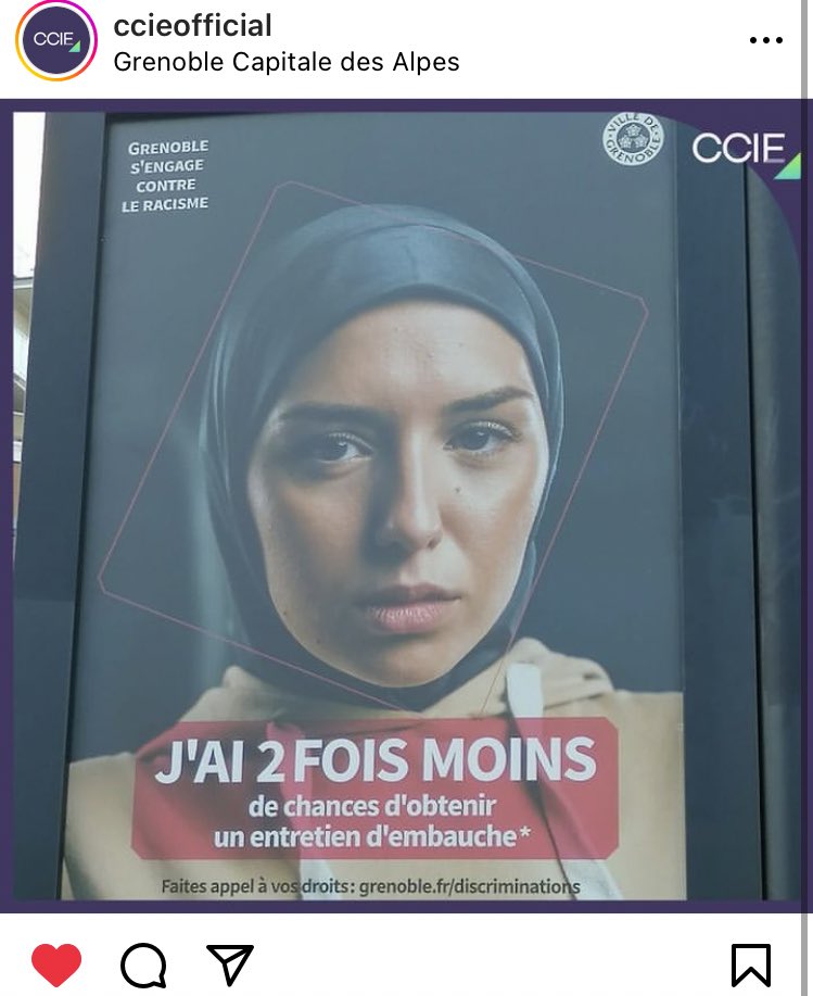 jobhijabfr's tweet photo. Cette campagne… merci au CCIE pour ce poste ainsi qu’à la ville de Grenoble pour cette initiative ! https://t.co/McjvdhzNDu