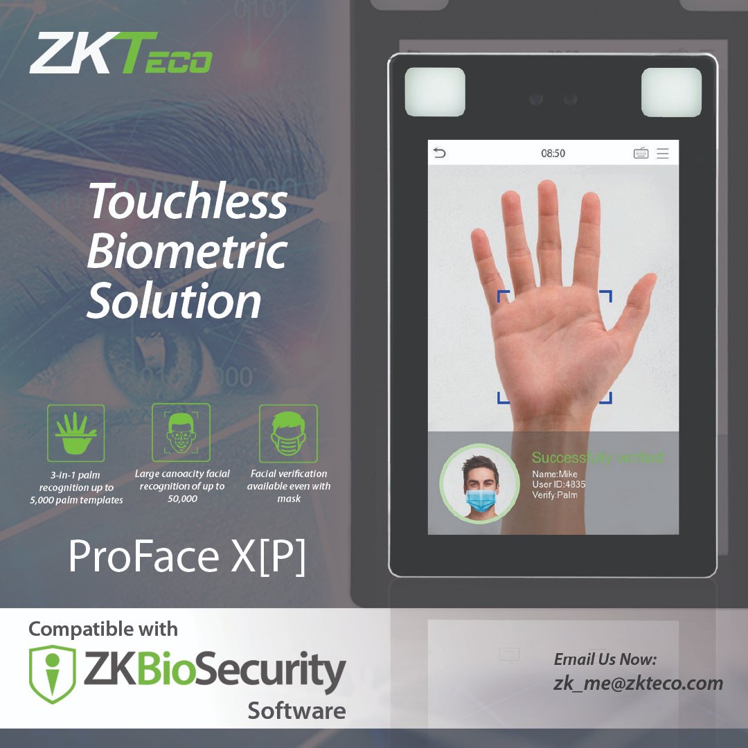 ZKTecoME's tweet image. ✨ ProFace X[P] ✨
 ✔️ 50,000 facial templates
✔️ Recognition speed of less than 0.3 sec per face
✔️ Anti-spoofing ability against fake photos &amp;amp; videos attack

📩 zk_me@zkteco.com
📞 (971) 04 3927649

#zkteco #zktecomiddleeast #proface  #biometrics #technology #facialrecognition