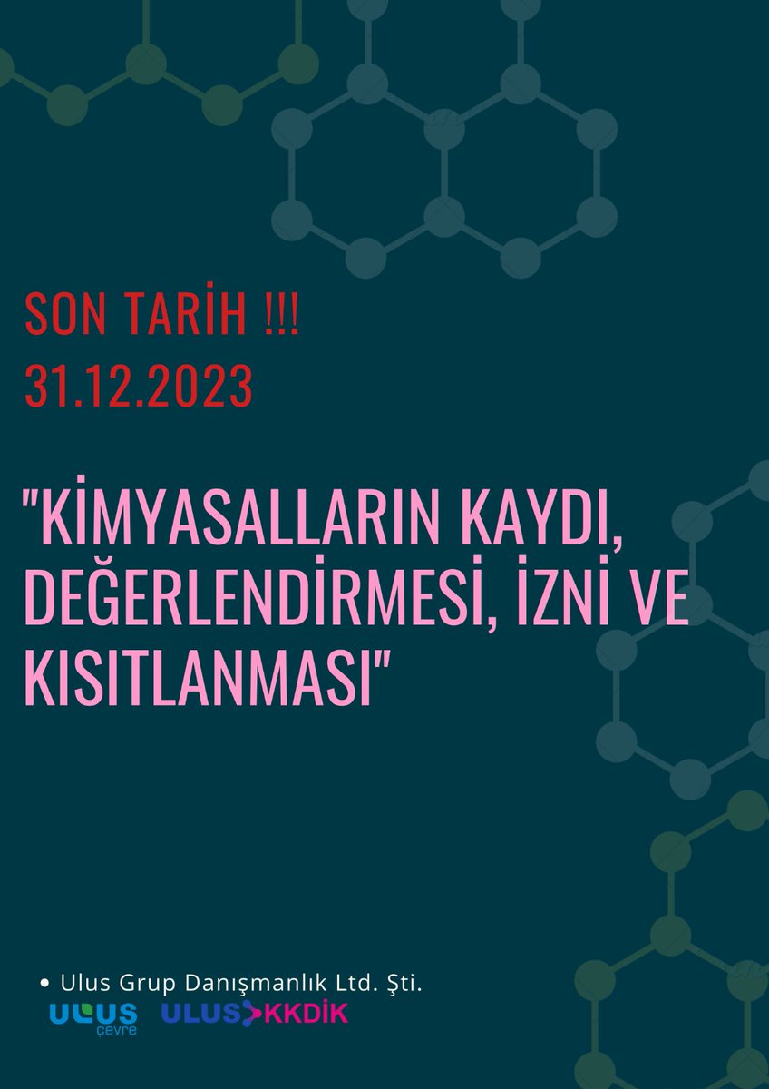 Uluscevre's tweet photo. Kimyasalların Kaydı,Değerlendirmesi,İzni ve Kısıtlanması,İnsan sağlığını ve çevreyi korumayı,maddeleri değerlendirirken,hayvanlar üzerinde kullanılan deneyleri azaltmayı amaçlar.Kayıtlar için son tarih 31.12.2023 !! https://t.co/I60pobxRlZ