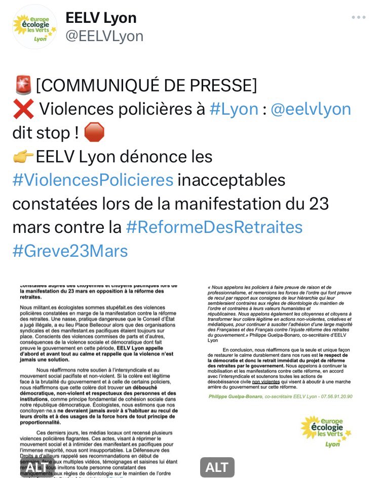MC_AuvRhAlpes's tweet photo. @MvtConservateur dénonce les propos scandaleux d’@EELVLyon.
Soutien aux forces de l’ordre qui protègent les Français et payent un fort tribut par des blessures.
Honte à @EmmanuelMacron qui attise la colère 😡 et montre qu’il ne cède qu’à la violence depuis #NNDL https://t.co/WWrP15B2Ph