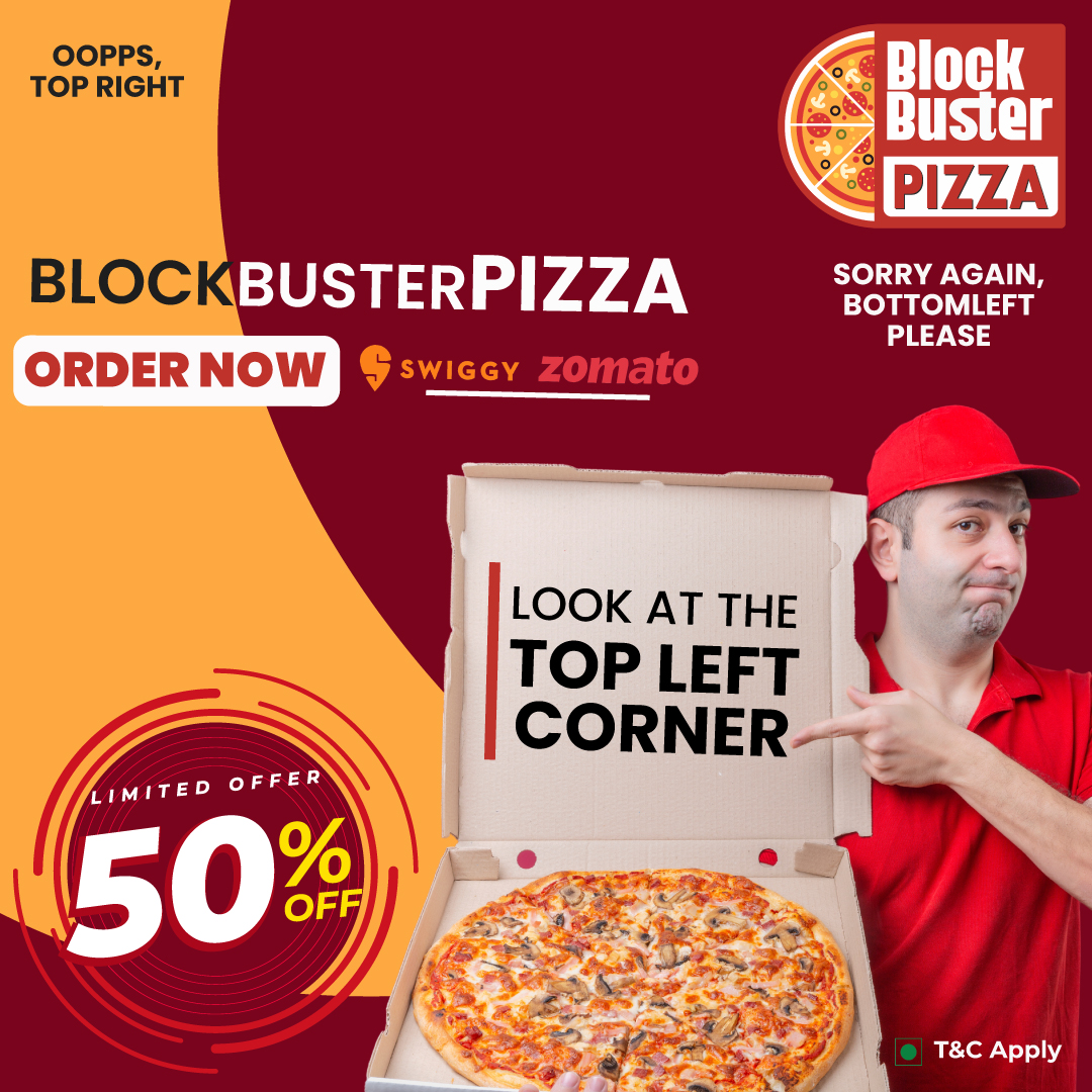BlockBusterPiza's tweet photo. 3......2......1.......
Tap to Launch Your Pizza Nowπππ
50% off on all Pizzas!
#OrderNow!!
#BlockBusterPizza #Dinner #Lunch #TastyPizza #indulge #tasty #satisfyingmeal #perfectPizza #perfectParty #deliciousfood #favorite #ultimate #getready #50off #deliciousPizza #foodie #hyd https://t.co/WJiiJyTzlx