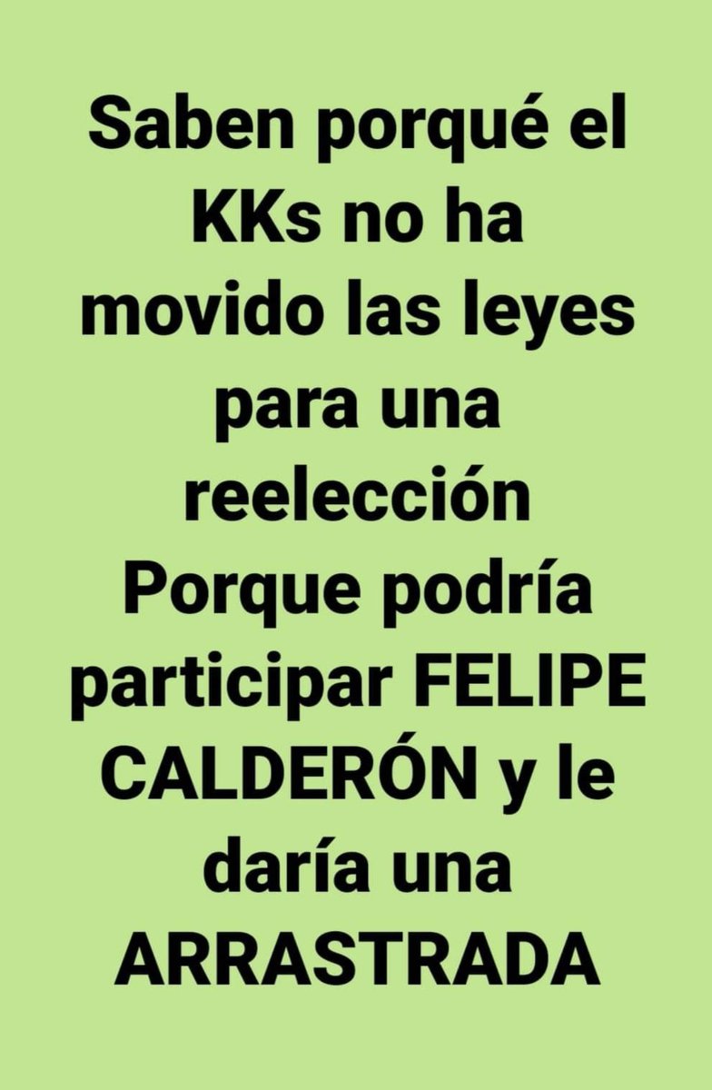 Sin lugar a duda alguna Felipe Calderón le volvería a ganar y con arrastr ada. 🥳

Quién de acuerdo?👇🙋‍♀️