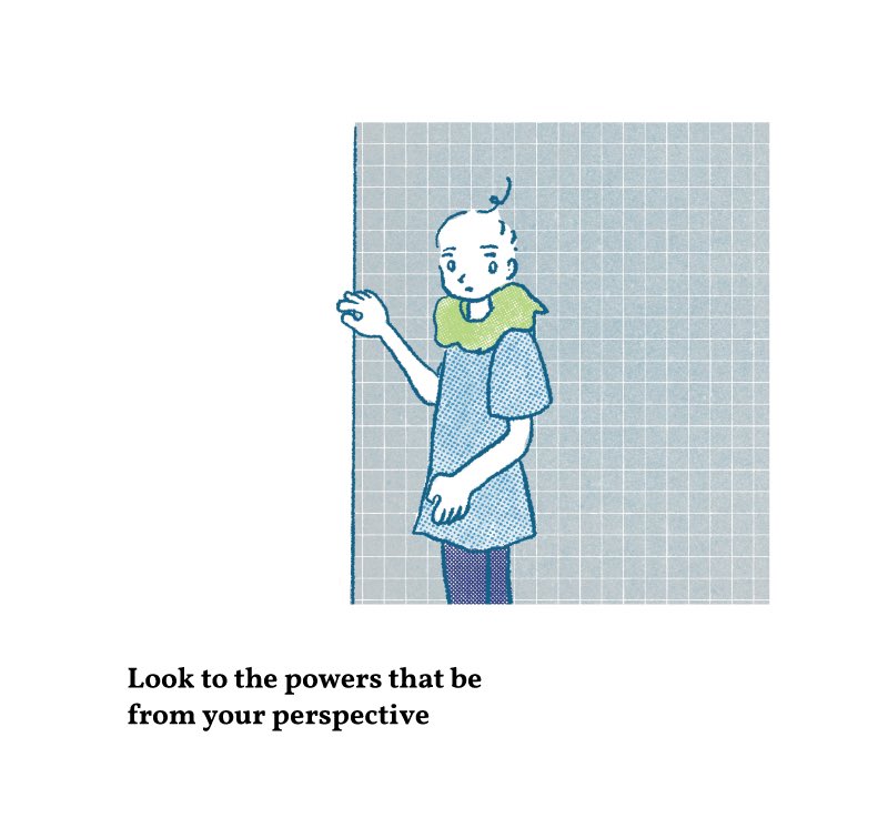 mado_yukio's tweet photo. Look to the powers that be 
from your perspective 
#Illustration #Text #drawing #words https://t.co/DP42y6fEQS