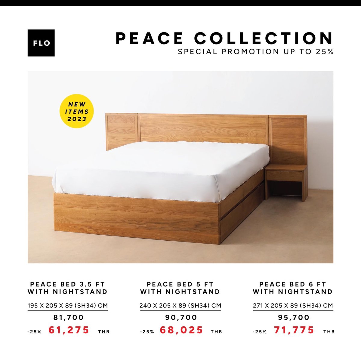 iseeiswim's tweet photo. FLO Furniture NEW ITEM! ณ บ้านและสวนแฟร์ 2023 @ Bitec Bangna
Peace Bed and Peace Nightstand
-

Peace Bed มีลิ้นชักถึง 4 ช่อง 
โปรเปิดตัวลดเลย 25% ทั้งที่งานและหน้าร้าน
-

FLOHOUSE Sukhumvit 36
https://t.co/G6zujAWM2Q
Flo Line Official Account
https://t.co/PjsxqNdHYz https://t.co/TzGZ9Nfvyy