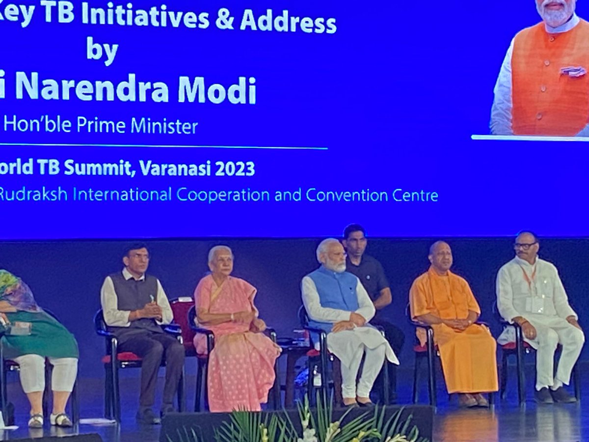 Central TB Division | #TBMuktBharat (@tbdivision) on Twitter photo To mark the occasion of World Tuberculosis Day, PM <a href="/narendramodi/">Narendra Modi</a> arrives at the "One World TB Summit" in Varanasi in the presence of National, International and State officials.
<a href="/MoHFW_INDIA/">Ministry of Health</a>
<a href="/mansukhmandviya/">Dr Mansukh Mandaviya</a>
<a href="/DrBharatippawar/">Dr.Bharati Pravin Pawar</a>
<a href="/PMOIndia/">PMO India</a>
<a href="/mygovindia/">MyGovIndia</a>
#TBMuktBharat #EndTB To mark the occasion of World Tuberculosis Day, PM <a href="/narendramodi/">Narendra Modi</a> arrives at the "One World TB Summit" in Varanasi in the presence of National, International and State officials.
<a href="/MoHFW_INDIA/">Ministry of Health</a>
<a href="/mansukhmandviya/">Dr Mansukh Mandaviya</a>
<a href="/DrBharatippawar/">Dr.Bharati Pravin Pawar</a>
<a href="/PMOIndia/">PMO India</a>
<a href="/mygovindia/">MyGovIndia</a>
#TBMuktBharat #EndTB