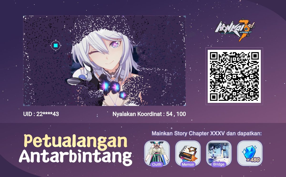 Erlang_07's tweet photo. [Petualangan Antarbintang] Honkai Impact 3 dimulai! Ayo nyalakan koordinatmu dan tinggalkan kenangan bersama! https://t.co/4yJwkwdZVG