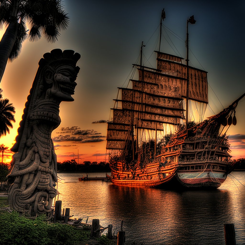 CaptainMoyni's tweet photo. The Chinese discovered America. True story #midjourney #ai #sailing #china https://t.co/Li9xxNiVpz