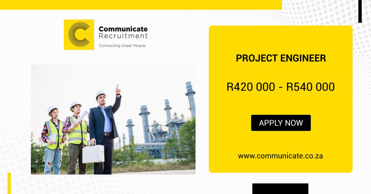 CommunicateSA's tweet photo. An exciting opportunity to join a top Energy Solutions Firm has arisen for a Project Engineer where you will be responsible for energy, water, and sustainability consulting and reporting. Apply here today 👉 https://t.co/CK7JLcyvdC

#communicaterecruitment #engineeringjobs https://t.co/2GvtsOOsG7