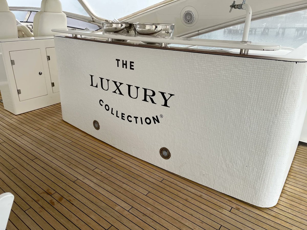 astech83's tweet image. The Luxury Collection X The Tasman decals printed and installed on CHAOS by the Innovative Wraps team 😊 

buff.ly/42v8Eeu 

#InnovativeWraps #VinylSignages #MarineBranding #CorporateBranding