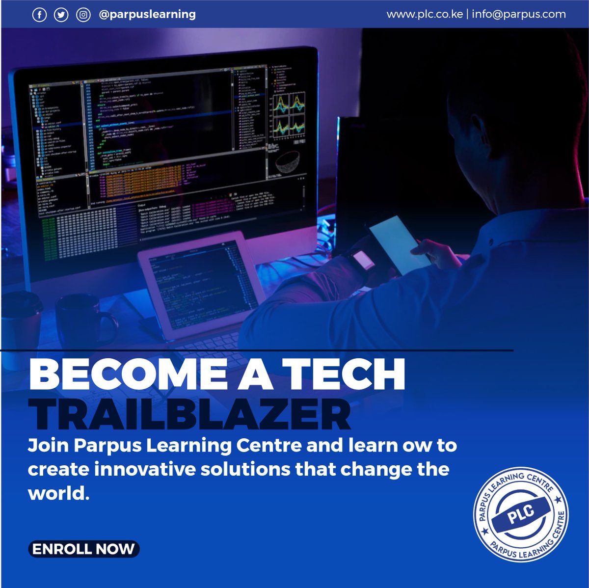 parpuslearning's tweet image. 🌟🎓 Become a tech trailblazer and create innovative solutions that change the world! Sign up for our courses at ow.ly/tUZ250NqXbF and start your journey toward career success today. 
#ParpusLearning #OnlineLearning #Innovation #TechTrailblazers #CareerSuccess