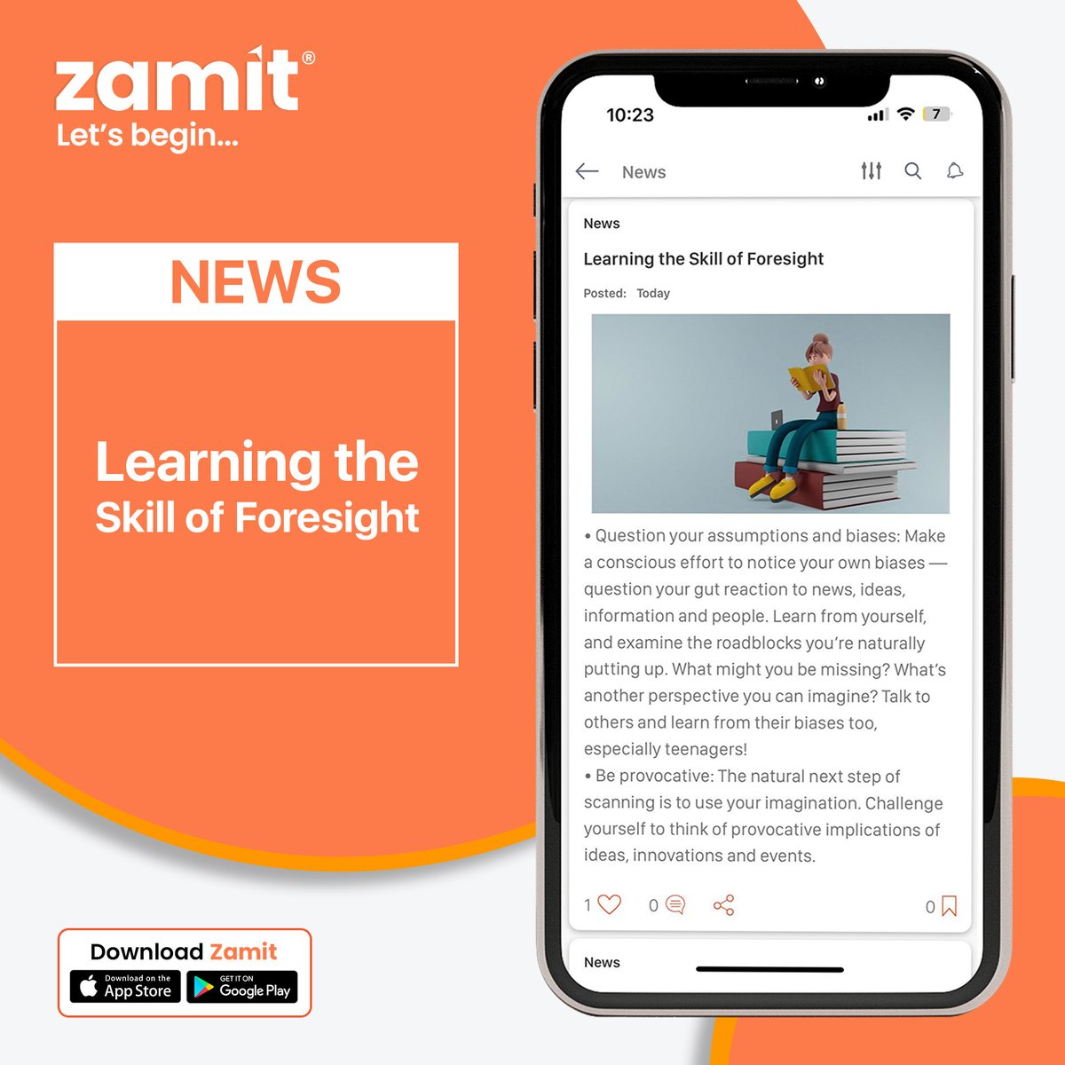 Zamit_India's tweet photo. Zamit News - Learning the skill of foresight
Read More: https://t.co/uyPhmtRDKv
#Foresight #LeadershipSkills #LearningAndDevelopment #ZamitNews #DailyNews #EducationalNews #SchoolNews #FutureReadyWithZamit #ZamitTime #Zamit #EduTechApp #FutureReadyParents #Harparentkihelpline https://t.co/BRTM0yCK5g