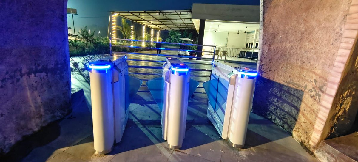 idtechindia's tweet photo. ID Tech Solutions Pvt. Ltd. brings advanced security solutions to Anandi Water Park, #lucknow !

We have recently installed two lane flap barriers and a boom barrier that provide seamless access control, efficient crowd management, and enhanced safety for visitors. https://t.co/SPcfOXIEDy