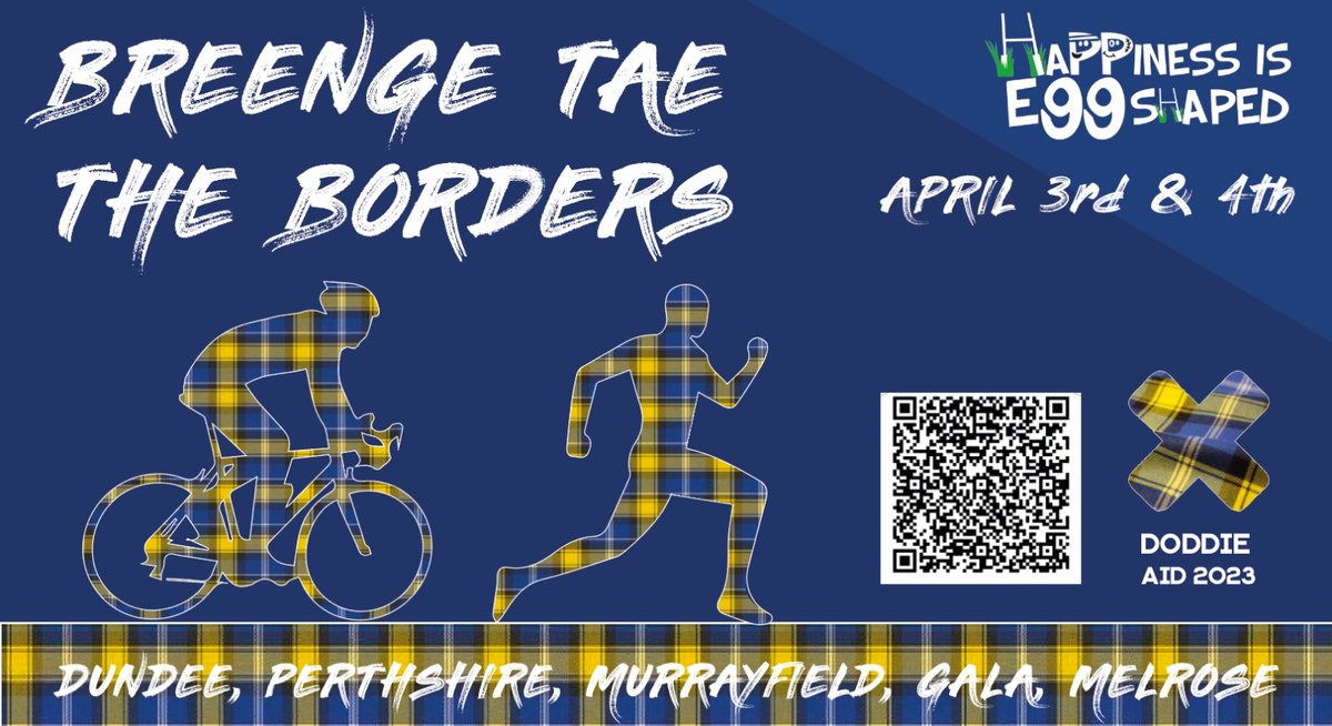 Happiness is Egg Shaped (@happyeggshaped) on Twitter photo 💛Please help!💙
I'm 🚲 from <a href="/DundeeRugbyClub/">Dundee Rugby Club</a> via <a href="/PerthshireRugby/">Perthshire Rugby</a> & <a href="/EdinburghRugby/">Edinburgh Rugby</a> to <a href="/Gala_Rugby/">Gala Rugby</a> & then 🏃♂️ to <a href="/MelroseRugby/">Melrose Rugby</a> for <a href="/MNDoddie5/">My Name'5 Doddie Foundation</a>
Join me? For some or all? Donate? Support? Pray?
justgiving.com/fundraising/eg…
All hugely appreciated!
Happiness is Egg Shaped
<a href="/BoogsTweets/">Boogie 📻</a> 💛Please help!💙
I'm 🚲 from <a href="/DundeeRugbyClub/">Dundee Rugby Club</a> via <a href="/PerthshireRugby/">Perthshire Rugby</a> & <a href="/EdinburghRugby/">Edinburgh Rugby</a> to <a href="/Gala_Rugby/">Gala Rugby</a> & then 🏃♂️ to <a href="/MelroseRugby/">Melrose Rugby</a> for <a href="/MNDoddie5/">My Name'5 Doddie Foundation</a>
Join me? For some or all? Donate? Support? Pray?
justgiving.com/fundraising/eg…
All hugely appreciated!
Happiness is Egg Shaped
<a href="/BoogsTweets/">Boogie 📻</a>