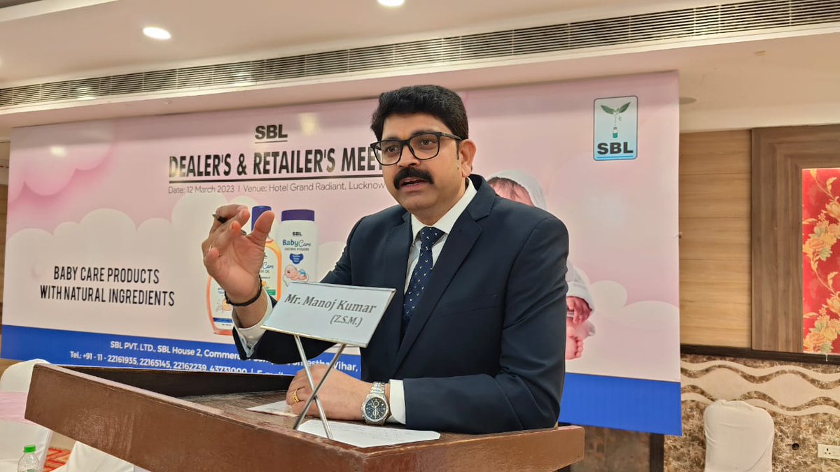 sblgroupindia's tweet photo. Dealers and retailers meet was conducted on 12th March 2023 at Hotel Grand Radiant, Lucknow. Thank you to all the dealers and retailers for actively participating in the meet and making it a huge success
#sbl #homoeopathy #healthcare #workingtogetherfortomorrow #teamwork https://t.co/P6TBbrl4Dv