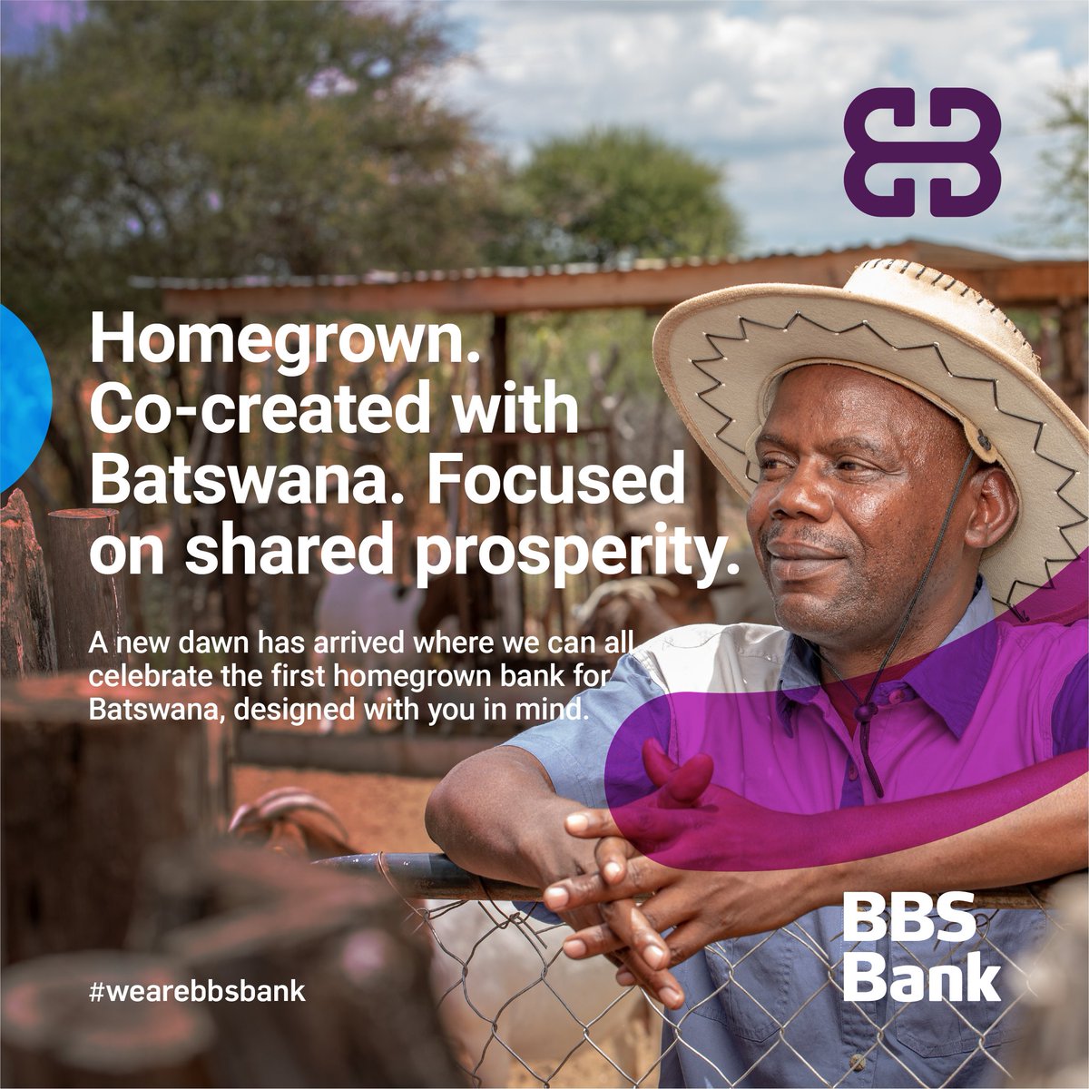 Homegrown. Co-created with Batswana
#sharedprosperity
#forbotswanabybatswana
#BBSBank
#howfarcanwego