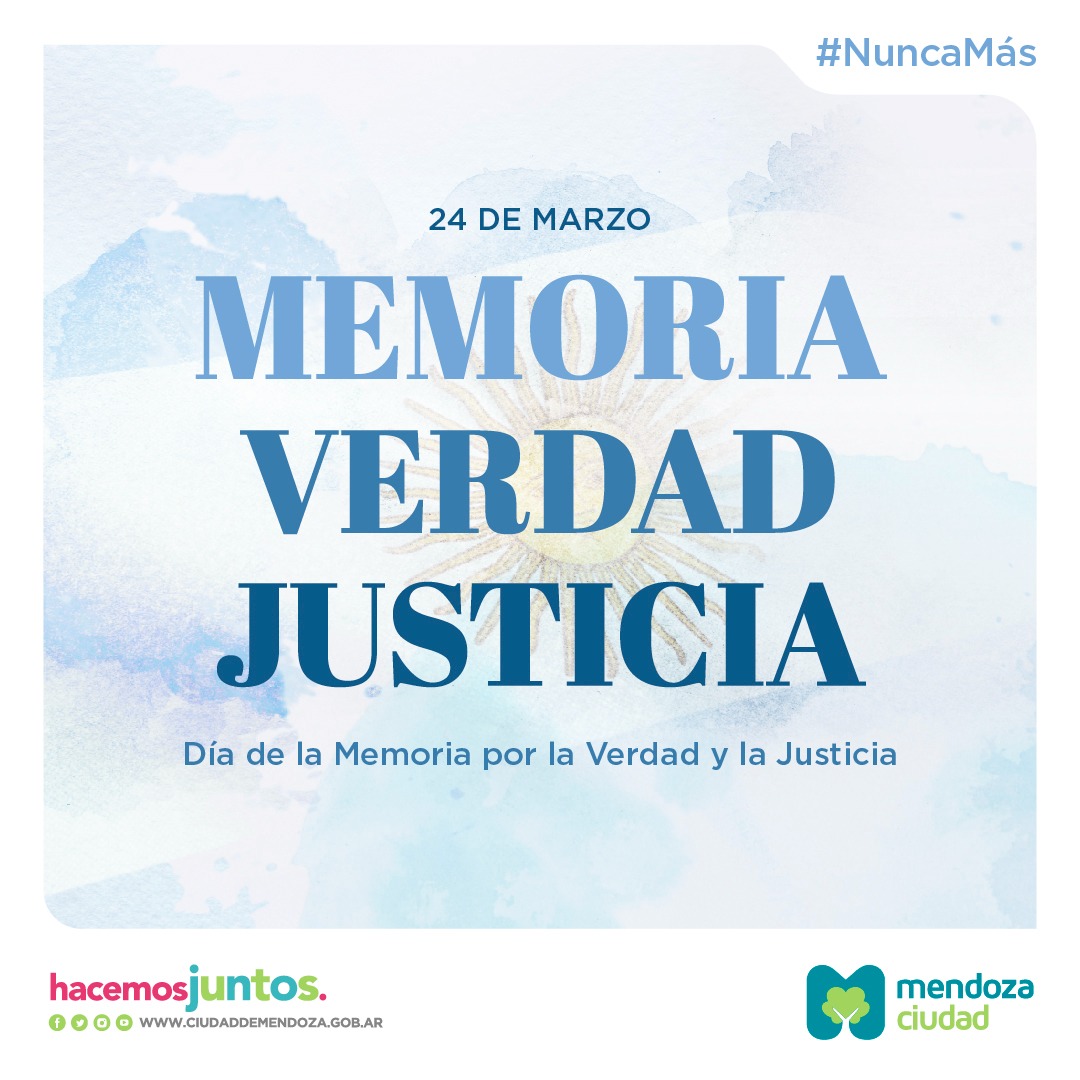 UlpianoSuarez's tweet photo. Un pueblo con memoria, que busca la verdad y exige justicia, es un pueblo con democracia para siempre. #NuncaMás https://t.co/8BkREcYfKG