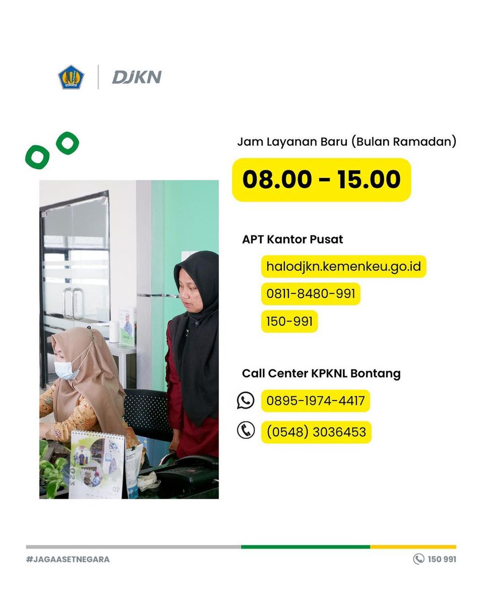 kpknlbontang's tweet image. #warganet , Ada yang Baru Nih!
Jam Layanan KPKNL Bontang selama bulan Ramadan berlangsung selama pukul :
⏰08.00-15.00.

Walaupun lebih singkat, kami tetap akan memberikan pelayanan terbaik🤗