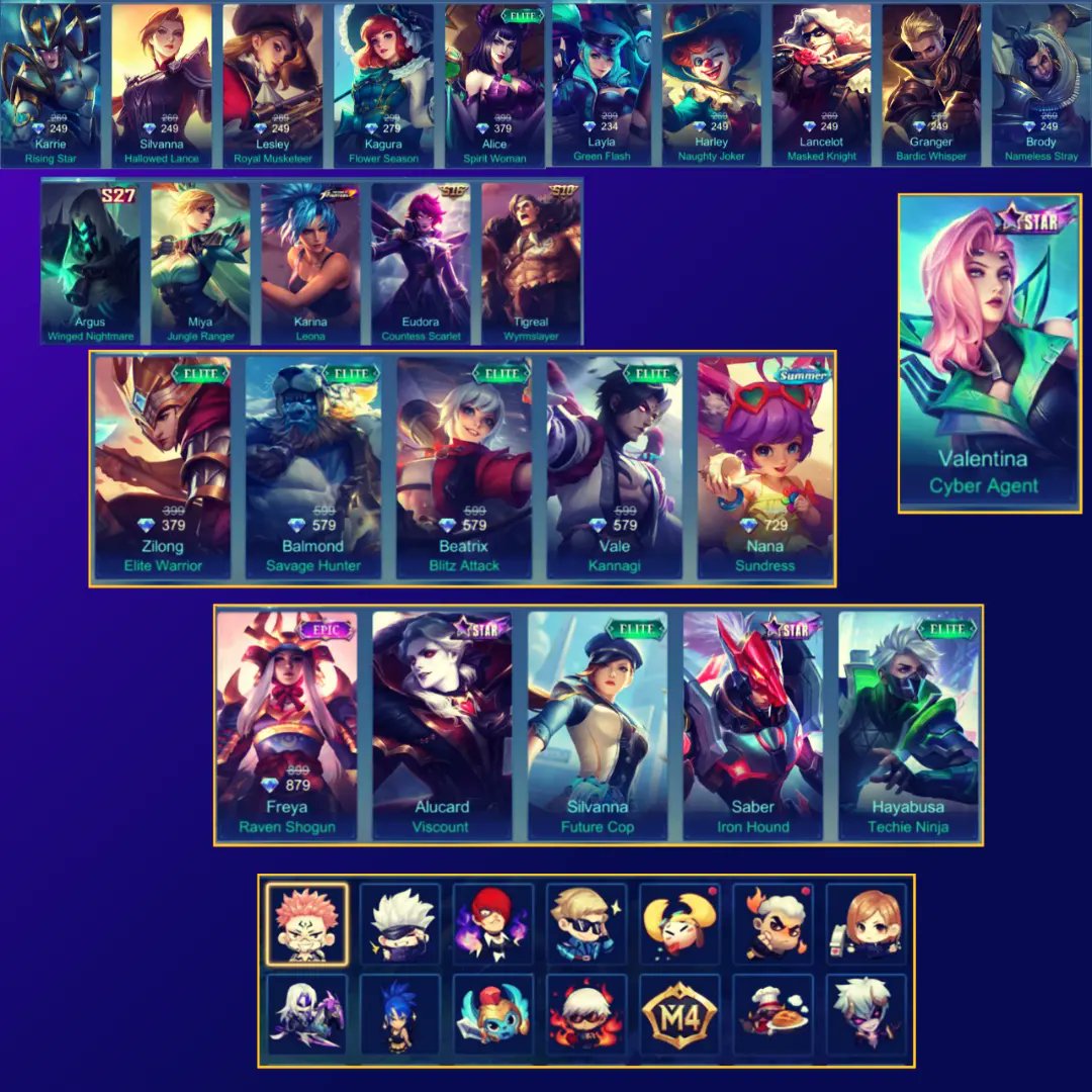 JUALBELIAKUNML's tweet photo. JUAL AKUN MOBILE LEGENDS TERMURAH > UNTUK FULL SS BISA DI SLIDE / MAU BERTANYA² TENTANG AKUNNYA TERLEBIH DAHULU BISA WA NOMOR DIBAWAH❗
~
NOTE :❗SEMUA AKUN YANG SAYA JUAL DISINI LENGKAP DENGAN EMAILNYA ❗
#MLBBIND #JESSNOLIMIT999 #JUALAKUNML #jualbeliakunmlbb #jubelml #jualmurah https://t.co/QFp5vHF92x