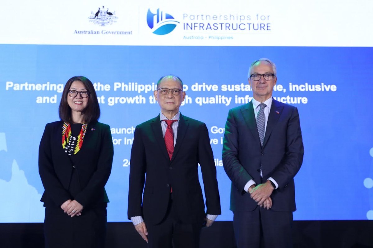 SecBenDiokno's tweet photo. I am honored to have witnessed the official launch of Australiaβs Partnerships for Infrastructure (P4I) here in the PH. This complements the Marcos Jr. adminβs Build Better More infra program. https://t.co/051HSTckuN