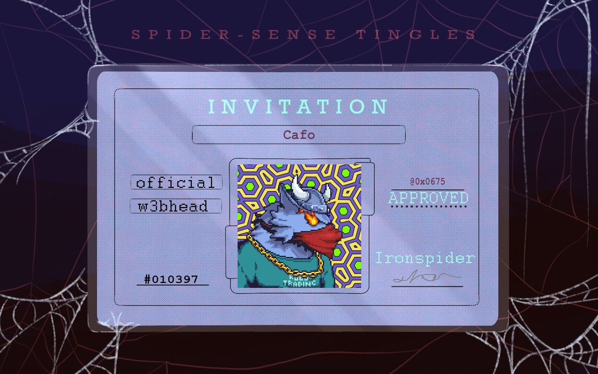 My spider-sense is tingling, getting alerted of every new project and staying ahead of the pack with
@NFTSpiderSense 🕸️ ngl this personal invite is a nice touch 👏