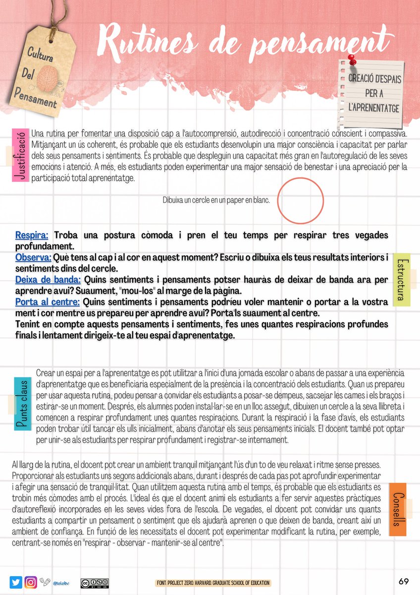 tolobv's tweet photo. Creación de espacios de aprendizaje. Una rutina para predisponer la mente de nuestros alumnos/as para el aprendizaje . #ideasparaclase #claustrovirtual @educlaustro @MMonguillot @Erica_Buenista #FelizViernesATodos 🍻🍻 https://t.co/LhbRzy8tiW