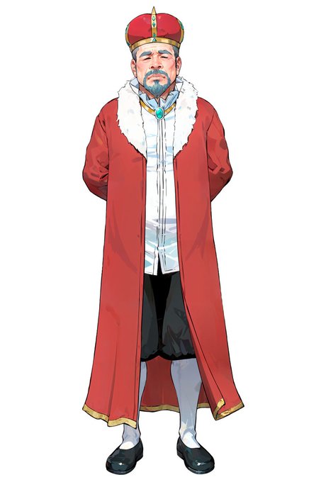 国王エドマンの立ち絵完成
ちょっと頼りないおっさん
ちなみにすぐ亡くなる予定…(*'ω`*) 