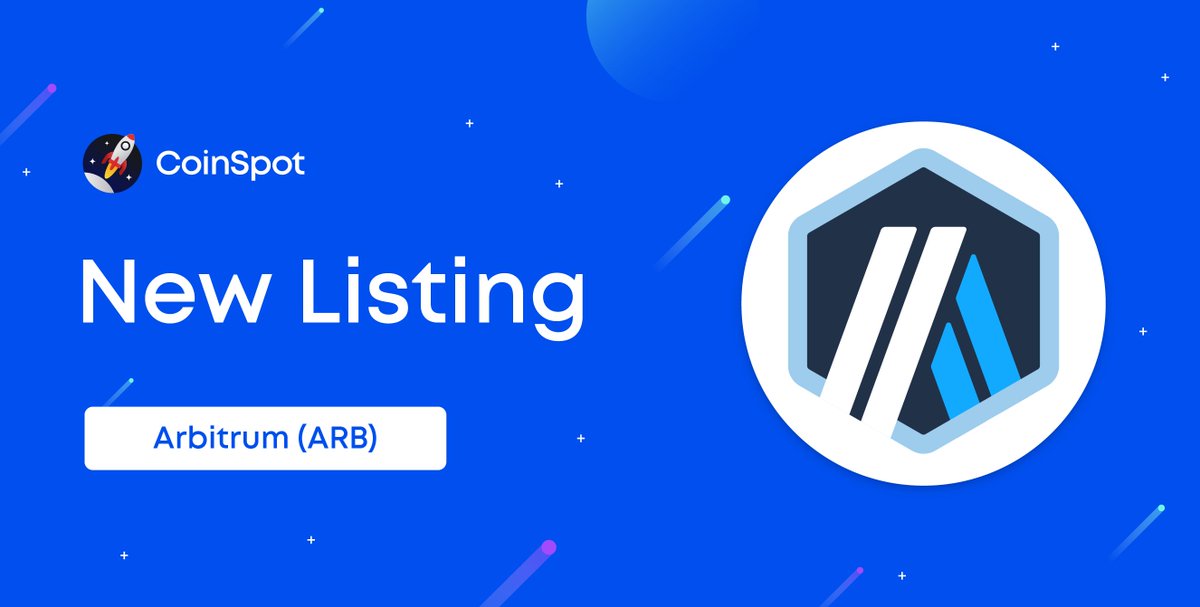 We have just listed Arbitrum (ARB)!

RT for the chance to win $100 of ARB 💸

Check it out 👇
coinspot.com.au/buy/arb

Happy trading! 🚀

<a href="/arbitrum/">Arbitrum</a>