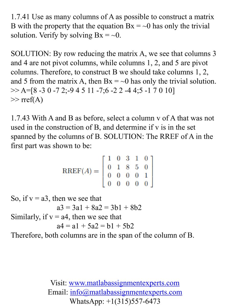 ExpertsMatlab's tweet image. Say goodbye to complex calculations and hello to top grades.
Check out our expert solutions for Numerical Computing using Matlab
Visit: matlabassignmentexperts.com 
Email: info@matlabassignmentexperts.com

#NumericalComputing #University #MatlabHomeworkSolutions #ExpertHelp #studytip