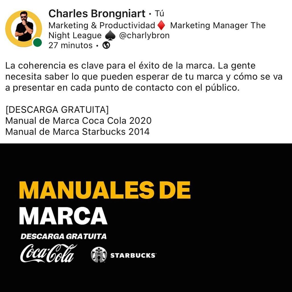 charlybronpro's tweet photo. La coherencia es clave para el éxito de la marca. La gente necesita saber lo que pueden esperar de tu marca y cómo se va a presentar en cada punto de contacto con el público.

[DESCARGAS GRATUITAS EN LINK EN BIO]

#marketing 
#manualdemarca
#cocacola 
#starbucks https://t.co/w6hGFLGg5p