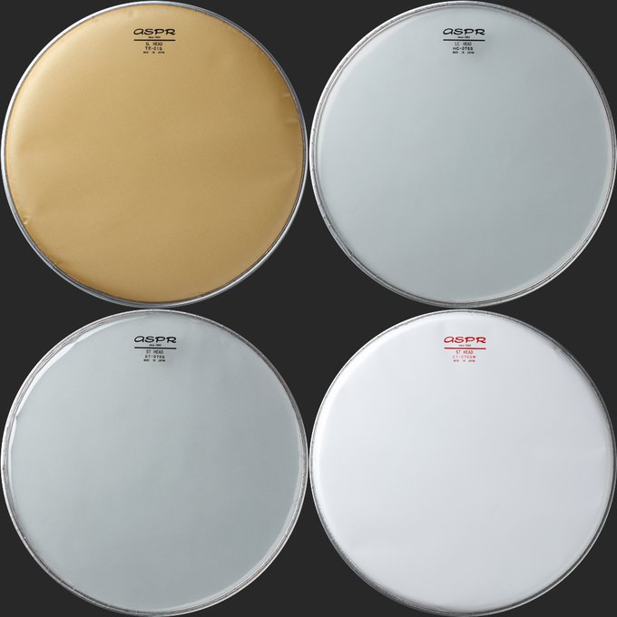 【ASPR -for Snare side-】１、ST-075Sスタンダードタイプ明るめのサウンド２、HC-075Sその