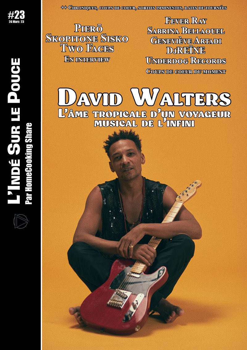 C’est jour de sortie pour L’Indé sur le Pouce#23 avec David Walters en couv’
homecookingshare.fr/LISP23.html

#pressemusicale #davidwalters #musiqueindé