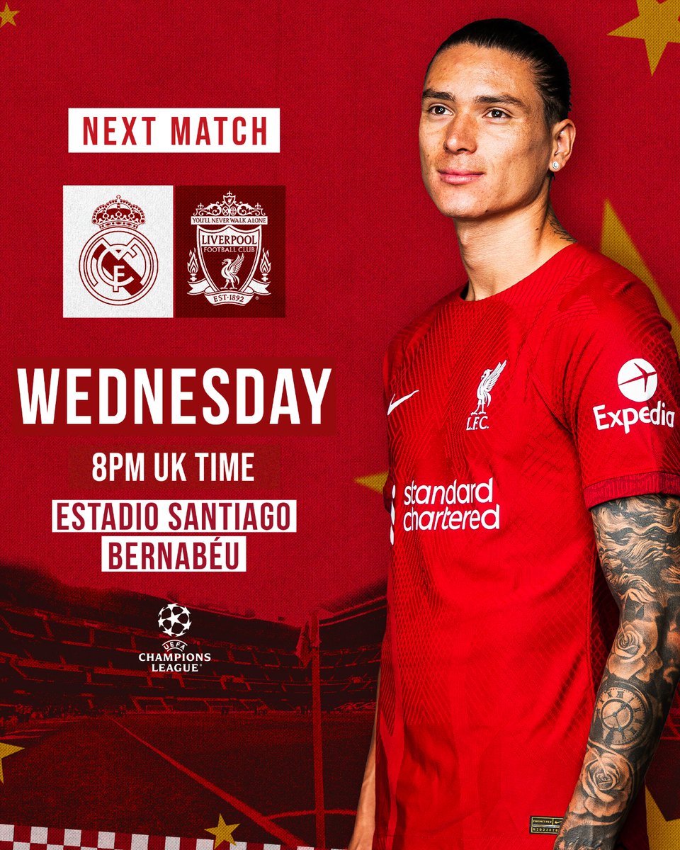 LFC's tweet photo. Up next: #RMALIV 

#UCL https://t.co/dWB5nWf7AK