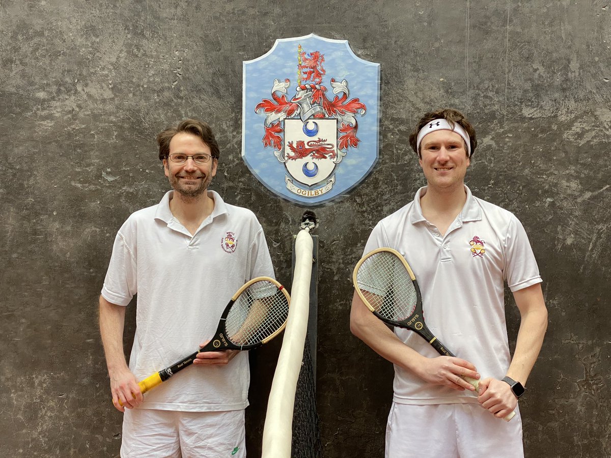 The club Owen-George championship sponsored by <a href="/BlytheLiggins1/">Blythe Liggins</a> is about to get underway with reigning champion Tom Bomford taking on Tom Lewis. #RealTennis