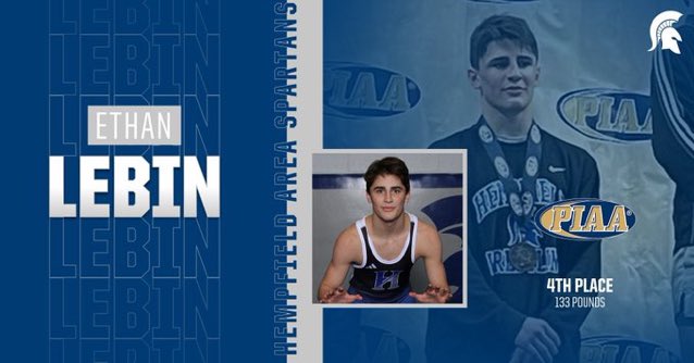 Congratulations to <a href="/LebinEthan/">ethan lebin</a> on his 2nd consecutive PIAA medal. Ethan concludes his high school career with 122 career wins. We look forward to watching you compete for <a href="/Bucknell_WRST/">Bucknell Wrestling</a>. Thanks for the memories “Rootbeer!”