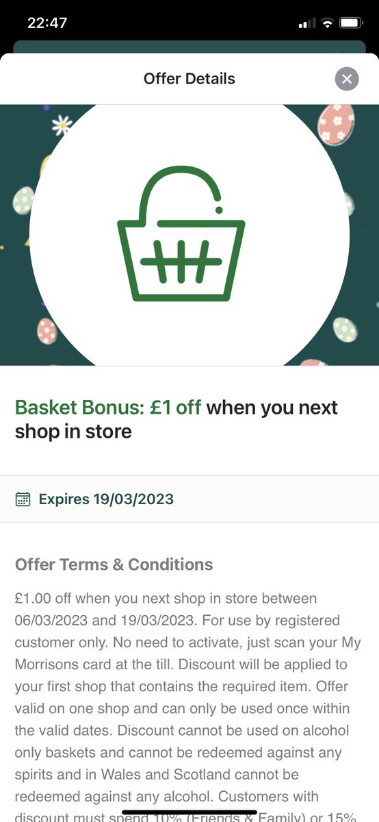 janeypaney66's tweet photo. @Morrisons @MartinSLewis @MoneySavingExp given that I spend on average, £180 every single week of the year at my local store, the ‘Bonus Basket’ offer just sent to me, is an absolute disgrace &amp; embarrassment! https://t.co/k8WENvTPcD